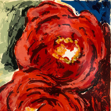 José Szlam - Serigrafía "Rosas rojas" Bucarest Art Gallery
