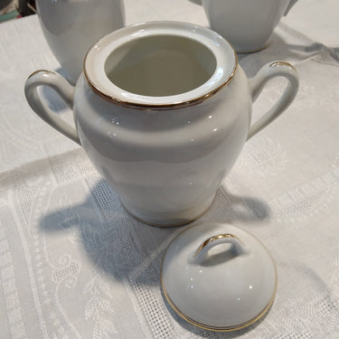 Juego de servicio de té porcelana francesa Limoges Bucarest Art Gallery