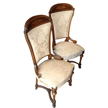 Juego de sillas estilo Edwardian en caoba tallada Bucarest Art & Antiques