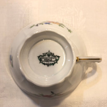 Juego de tazas de té porcelana Limoges Bucarest Art Gallery