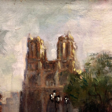 Jules R. Hervé – Óleo ‘Notre Dame’ Consignación