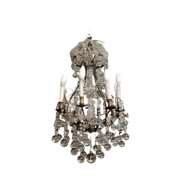 Lámpara de bronce con lágrimas redondas Bucarest Art & Antiques