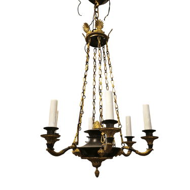 Lámpara francesa estilo Carlos X bronce ormolú Bucarest Art & Antiques