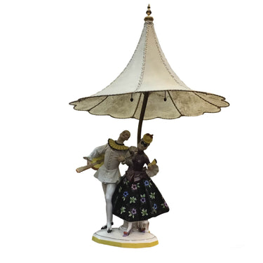 Lámpara marca Rosenthal 'Pareja de carnaval' | Bucarest Art Gallery Bucarest Art & Antiques
