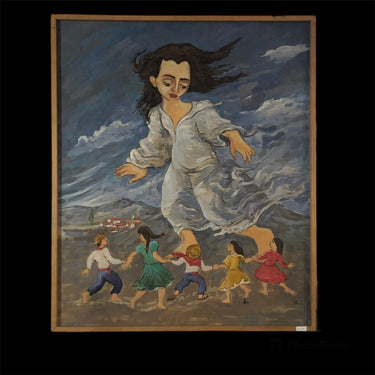 Leonidas Corona – acrílico sobre tela 'Agua' | Bucarest Art Gallery Bucarest Art & Antiques