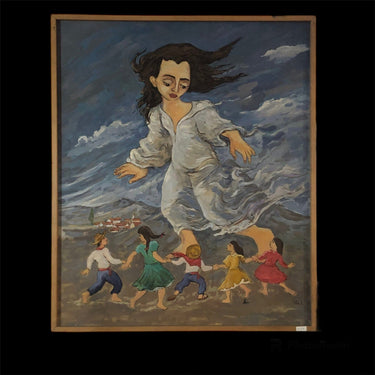 Leonidas Corona – acrílico sobre tela 'Agua' Bucarest Art Gallery