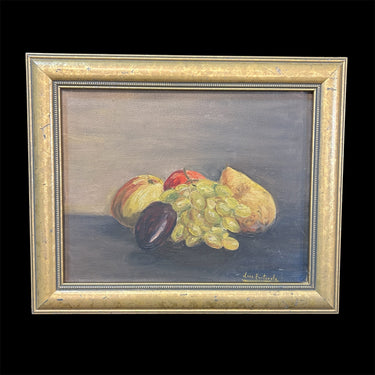 Luís Torterolo - Óleo sobre tela ‘Bodegón de frutas de la estación’ Bucarest Art & Antiques