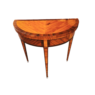 Mesa de juego francesa en jacarandá y palisandro estilo Luis XVI Bucarest Art & Antiques