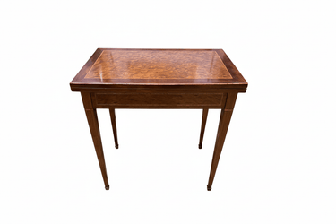 Mesa de juego francesa estilo Luis XVI desplegable paño verde Bucarest Art & Antiques