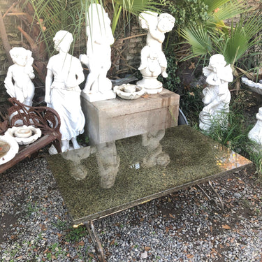 Mesa de mármol con estructura de fierro Especial Jardín