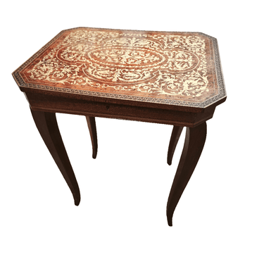 Mesa Musical joyero Luis XV pequeño marquetería Bucarest Art & Antiques