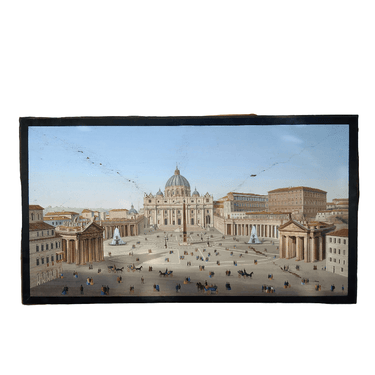 Micromosaico italiano s.XVIII 'Plaza San Pedro' Colección Exclusiva