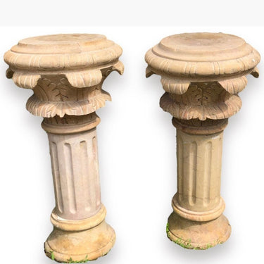 Par de columnas de mármol Especial Jardín