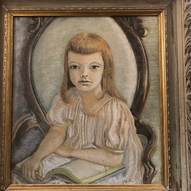Paz Dávila - Dibujo 'Retrato de una niña' Bucarest Art Gallery