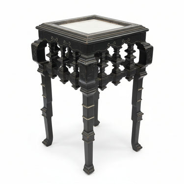 Pedestal oriental cuadrado con cubierta de mármol | Bucarest Art Gallery Bucarest Art & Antiques
