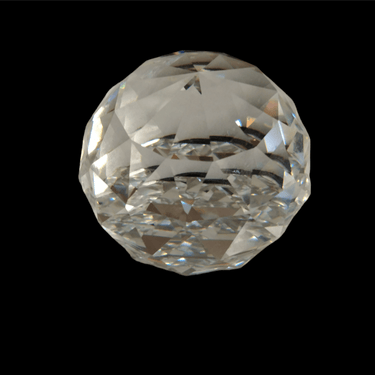 Pequeño pisapapeles de cristal corte diamante Bucarest Art Gallery