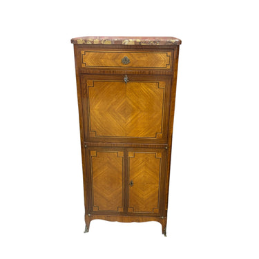 Petit chiffonier francés estilo transición con cubierta de mármol Bucarest Art & Antiques