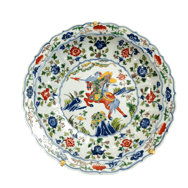 Plato de loza decorativa pintada a mano | Bucarest Art Gallery Bucarest Art & Antiques