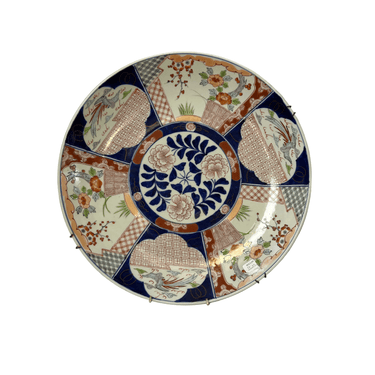 Plato de porcelana decorativo japones estilo Imarí de fines del s. XIX Bucarest Art & Antiques