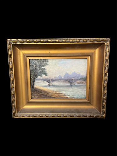 Rafael San Martín -Óleo sobre cartón ‘Paris’ (Copia) 1933 Bucarest Art & Antiques