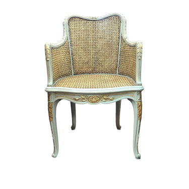 Sillón enjuncado estilo Luis XV Bucarest Art & Antiques