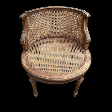 Sillón Luis XVI enjuncado tamaño pequeño | Bucarest Art Gallery Bucarest Art & Antiques