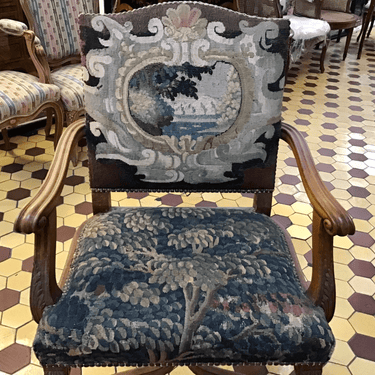 Sitial tapizado verdure Luis XIV Bucarest Art Gallery