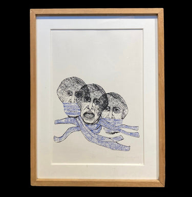 Teresa Gazitúa Serigrafía de los derechos humanos Bucarest Art & Antiques