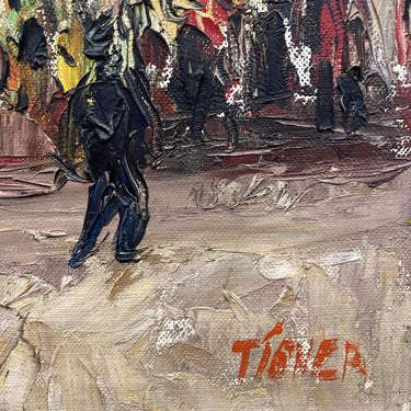 Tígner - Óleo "Las calles de Paris" Bucarest Art Gallery