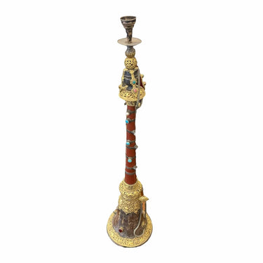 Trompeta tibetana o Rgya Gling de cobre y bronce Bucarest Art Gallery