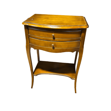 Velador francés madera citronnier dos cajones Bucarest Art & Antiques