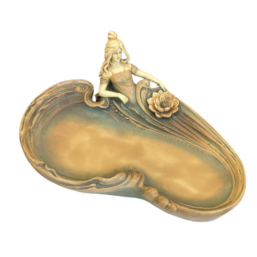 Vide-poche de ceramica policroma del artista Carl Klimt | Bucarest Art Gallery Bucarest Art & Antiques