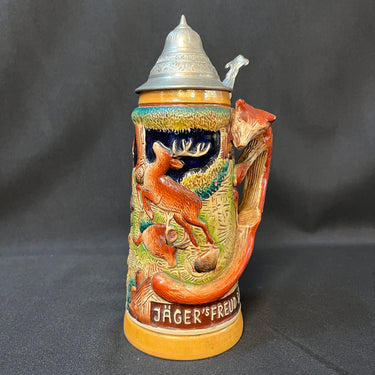 Shopero de Porcelana Alemán Gran Tamaño ‘Jäger’s Freud Die Grüne Heid’ Bucarest Art & Antiques