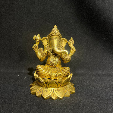 Figura de Ganesha en bronce macizo ormolú
