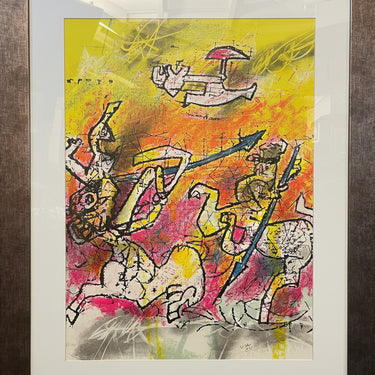 Roberto Matta - Litografía sobre papel ‘Qui D’eux’ 1990 (43/100) Bucarest Art & Antiques