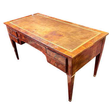 Burea-plat rectangular en acajou estilo Luis XVI Bucarest Art & Antiques