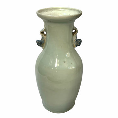 Florero chino de porcelana esmalte floral Bucarest Art & Antiques