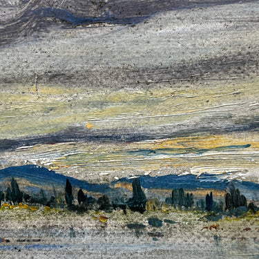 Firma Ilegible - Óleo sobre cartón 'Paisaje natural'