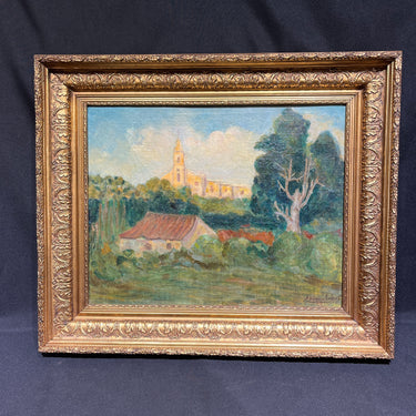 Adriana Lobos - Óleo sobre tela 'Paisaje rural'