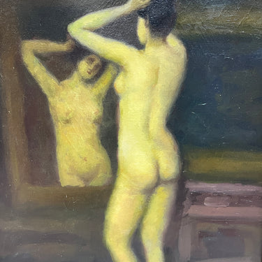 Darío Contreras - Óleo sobre tela ‘Reflejo de mujer’ 1973