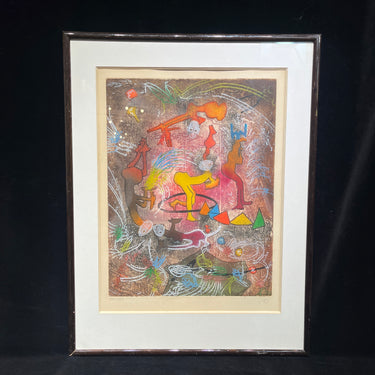 Roberto Matta - Agua fuerte y aguatinta en color 'Carnamont' 1979 XVII/XXV