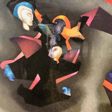 Mario Toral - Gliceé sobre papel ´Rostros con desnudos` 45/99