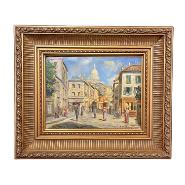 Henrry Latouche - Óleo sobre tela ‘Vista Parisina’ circa 1920 Bucarest Art & Antiques