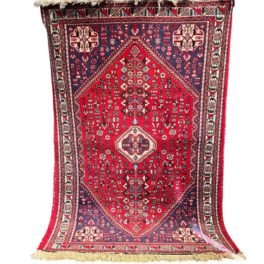 Alfombra persa bajada de cama lana y algodón 152 cm x 100 cm