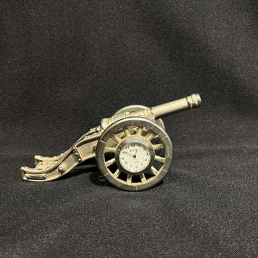 Reloj decorativo con forma de cañón napoleónico mediados s.XX