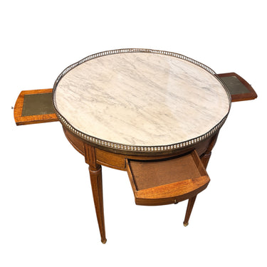 Mesa bouillotte francesa de apoyo Luis XVI bandejas laterales Bucarest Art & Antiques