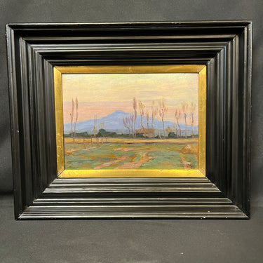 Alfredo Lobos A. - óleo sobre madera 'Arrebol'