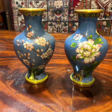 Par lámparas cloisonné Bucarest Art & Antiques