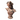 Busto de fierro Época Victoriana mujer con flores