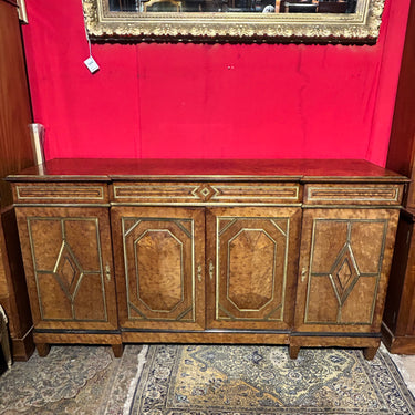 Mueble Enfilade francés en raíz de olivo y raíz de caoba segunda mitad siglo XIX